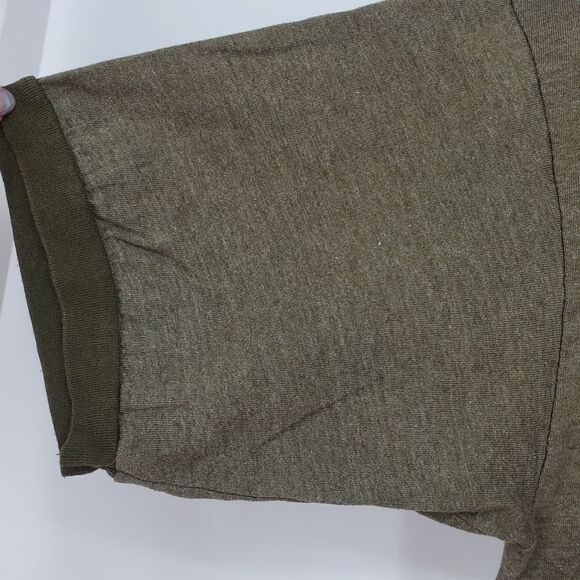 Thunder Creek Army Green Crew Neck Graphic Design T-Shirt With Short Sleeves - Picture 7 of 8